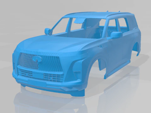Infiniti QX80 2025 - Carroceria Modelo STL Modelo de Impressão 3D