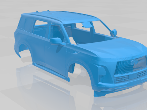 Infiniti QX80 2025 - Body Car STL Model 3D 打印模型
