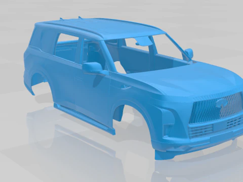 Infiniti QX80 2025 - Body Car STL Model 3D Print Model