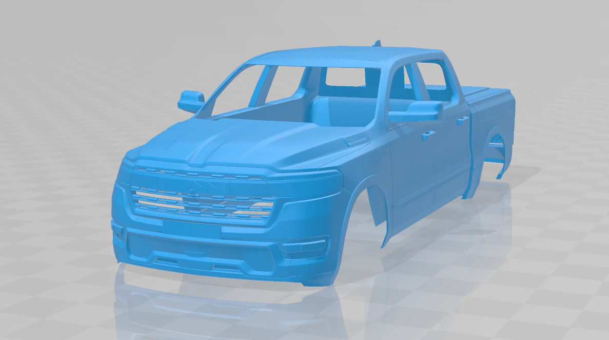 Ram 1500 Ramcharger - Body Car STL Model 3D Print Model .c4d .max .obj .3ds .fbx .stl .blend 