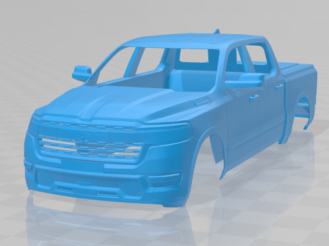Ram 1500 Ramcharger - Body Car STL Model 3D printmodel