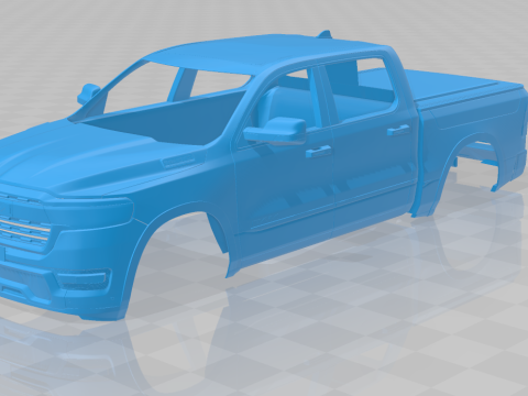 Ram 1500 Ramcharger - Body Car STL Model Modello di stampa 3D