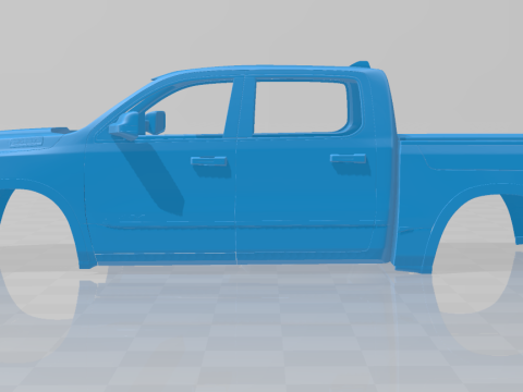 Ram 1500 Ramcharger - Body Car STL Model Modello di stampa 3D