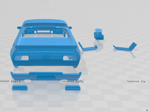 F Falcon GT Coupe Interceptor Mad Max 1979 - Body Car STL Model 3D Print Model