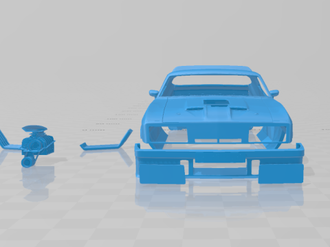 F Falcon GT Coupe Interceptor Mad Max 1979 - Body Car STL Model Modello di stampa 3D