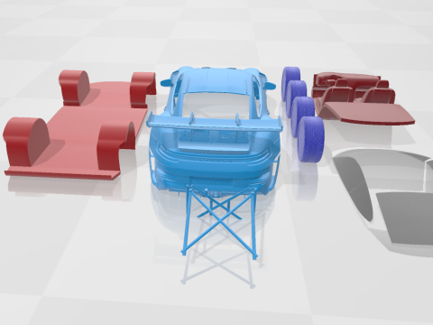 Porsche 911 GT3 RS 2022 - Separate Parts STL Model 3D Print Model