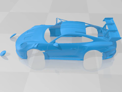 Porsche 911 GT3 RS 2022 - Carroceria Modelo STL Modelo de Impressão 3D