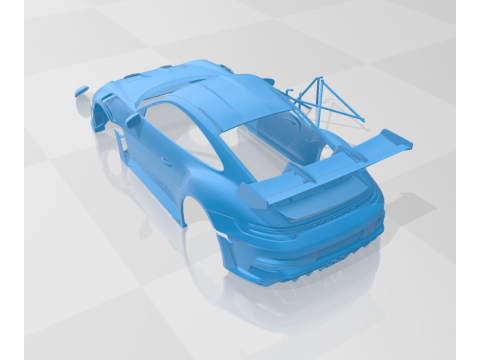 Porsche 911 GT3 RS 2022 - Body Car STL Model 3D 打印模型