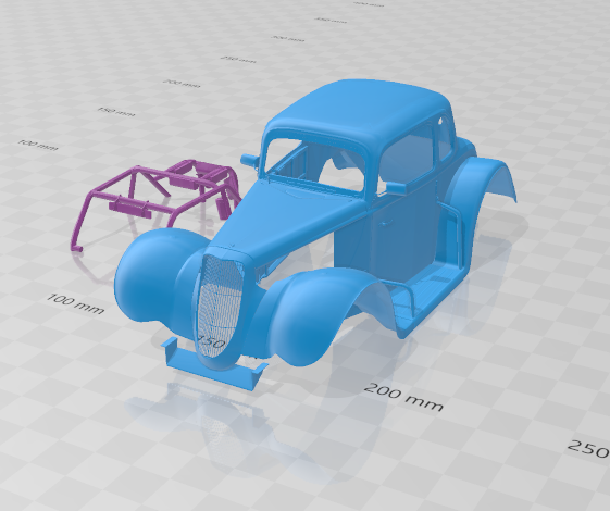 F 1934 Coupe Legends - Body Car STL Model 3D Принт Модель .c4d .max .obj .3ds .fbx .stl .blend