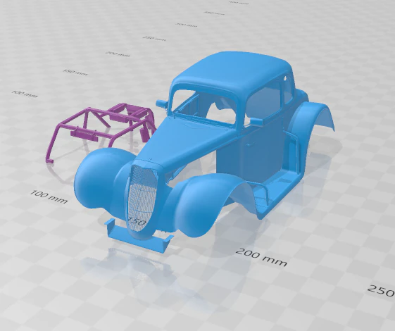 F 1934 Coupe Legends - Body Car STL Model 3D Print Model .c4d .max .obj .3ds .fbx .stl .blend