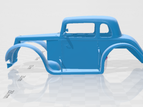 F 1934 Coupe Legends - Body Car STL Model 3D Принт Модель