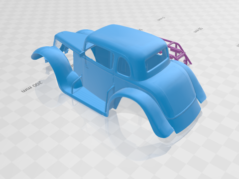 F 1934 Coupe Legends - Body Car STL Model 3D Принт Модель