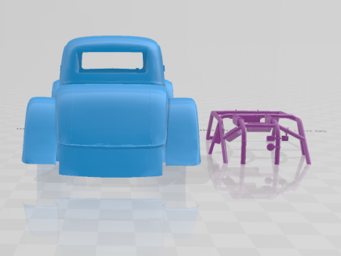 F 1934 Coupe Legends - Body Car STL Model 3D Принт Модель