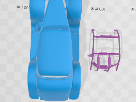 F 1934 Coupe Legends - Body Car STL Model 3D Принт Модель