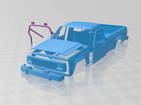 Jeep Comanche MJ 1984 - Модель кузова STL 3D Принт Модель