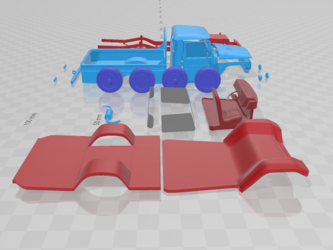 Toyota Land Cruiser Pickup 1979 - Separate Parts STL Model Modèles 3D en vedette