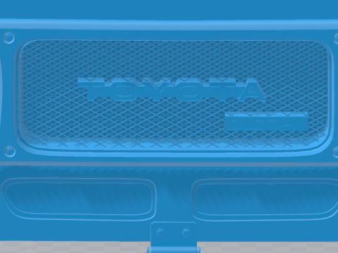 Toyota Land Cruiser Pickup 1979 - Separate Parts STL Model Modèles 3D en vedette
