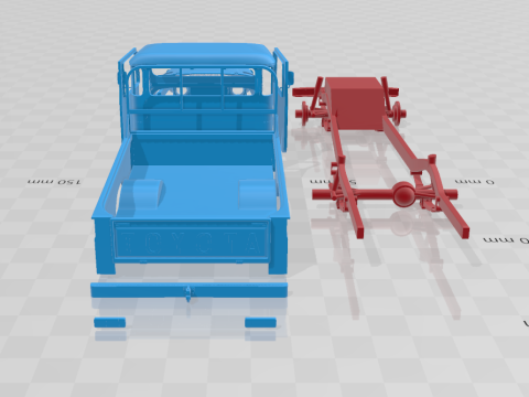 Toyota Land Cruiser Pickup 1979 - Body Car STL Model 3D Принт Модель