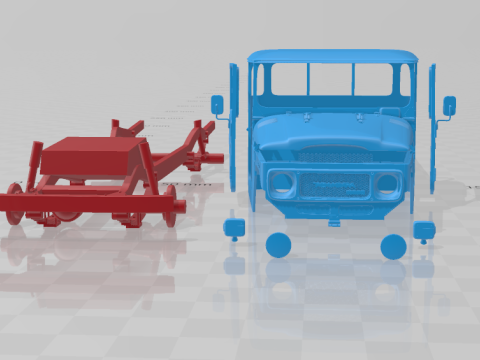 Toyota Land Cruiser Pickup 1979 - Body Car STL Model 3D Принт Модель