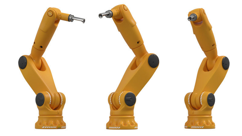 Robot manipulator pbr simple rigged model 3D Model .c4d .max .obj .3ds .fbx .stl .blend