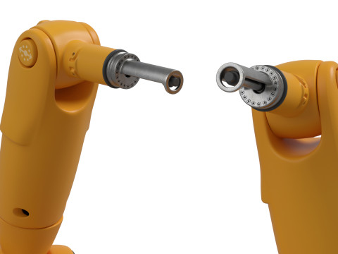 Robot manipulator pbr simple rigged model 3D Model