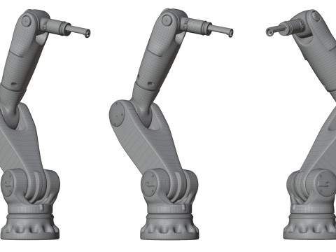 Robot manipulator pbr simple rigged model 3D Model