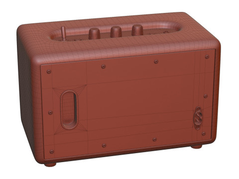 Speaker Marshall Acton 3 Low-poly Modèle 3D