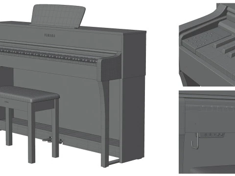 Digital Piano Yamaha CLP-635 3D Model