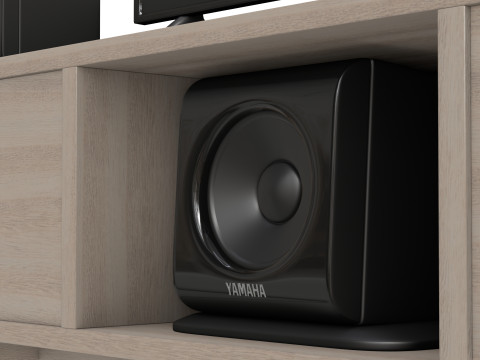 Tv and acoustic system 3d sound and cabinet for interior Model 3D