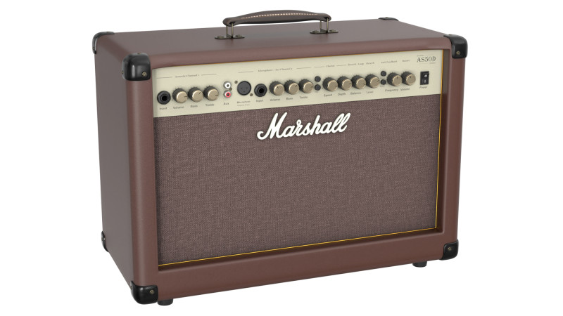 Marshall Acoustic Soloist AS50D Combo for acoustic guitars Low-poly 3D Model .c4d .max .obj .3ds .fbx .stl .blend