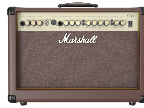 Marshall Acoustic Soloist AS50D Combo for acoustic guitars Low-poly 3D Model