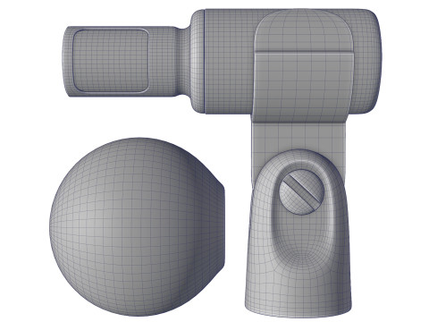 Microphone Shure MV88 USB 3D Model