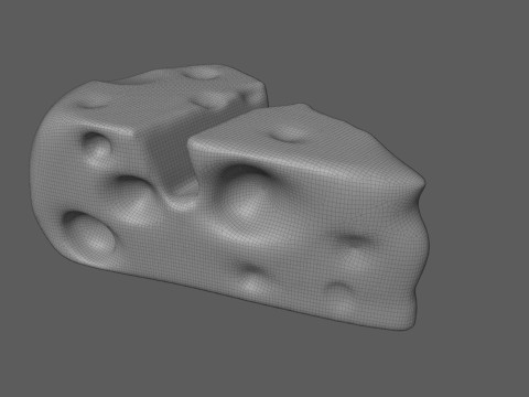 Cheese phone stand or phone holder 3d print model ready 3D print model Modello di stampa 3D