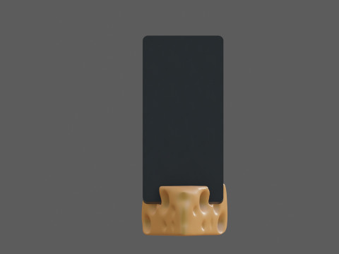 Cheese phone stand or phone holder 3d print model ready 3D print model Modello di stampa 3D