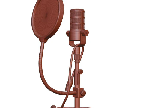 Filtro pop con supporto podmic Rode Modello 3D