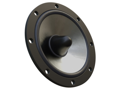 Powerful speaker set mid frequency Modelo 3D