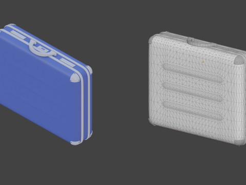 IT technology cartoon stylized simple set Model 3D