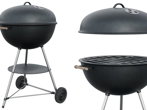 BBQ round weber style 3D Model