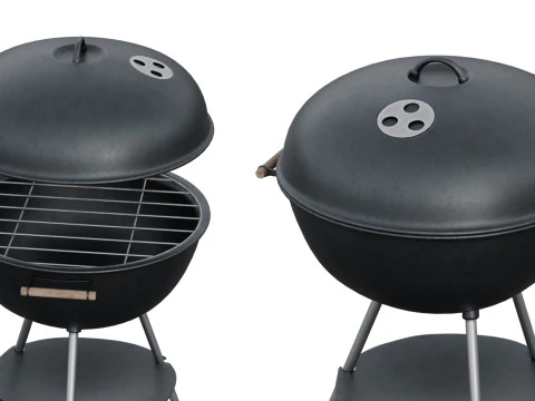 BBQ round weber style 3D Model