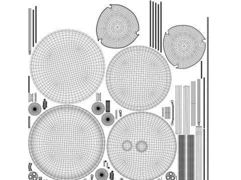 BBQ round weber style 3D Model