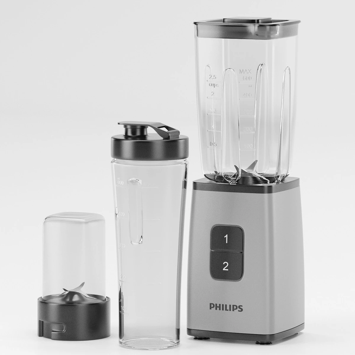 Daily Collection Mini Blender Multi Chopper 3D Model .c4d .max .obj .3ds .fbx .stl .blend