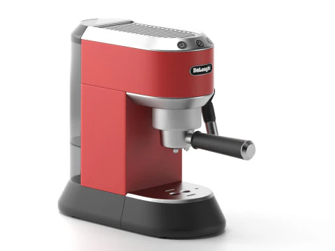 Coffee machine espresso barista stainless model subdivision 3D Model