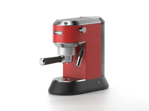 Coffee machine espresso barista stainless model subdivision 3D Model