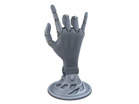 Mekanik el robotu figürü 3D Model