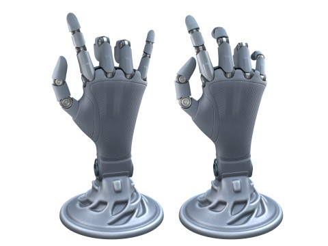 Mekanik el robotu figürü 3D Model