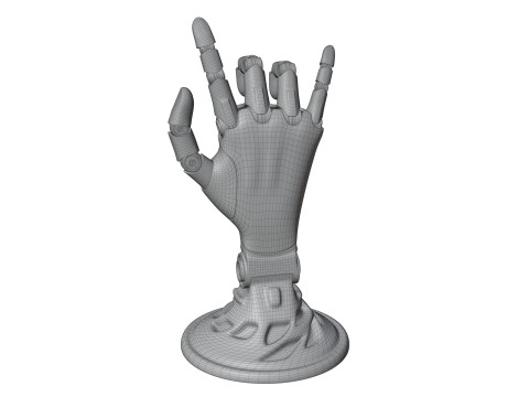 Mekanik el robotu figürü 3D Model