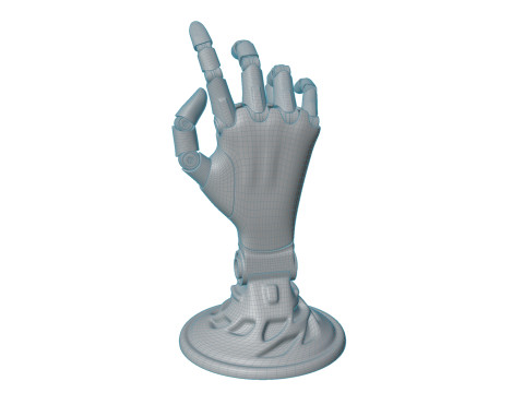 Mekanik el robotu figürü 3D Model