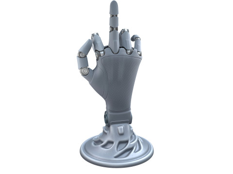Mekanik el robotu figürü 3D Model
