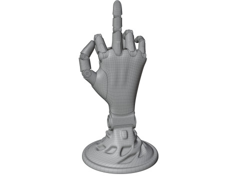 Mekanik el robotu figürü 3D Model