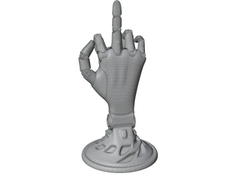 Mechanical hand robot figure 3D Model